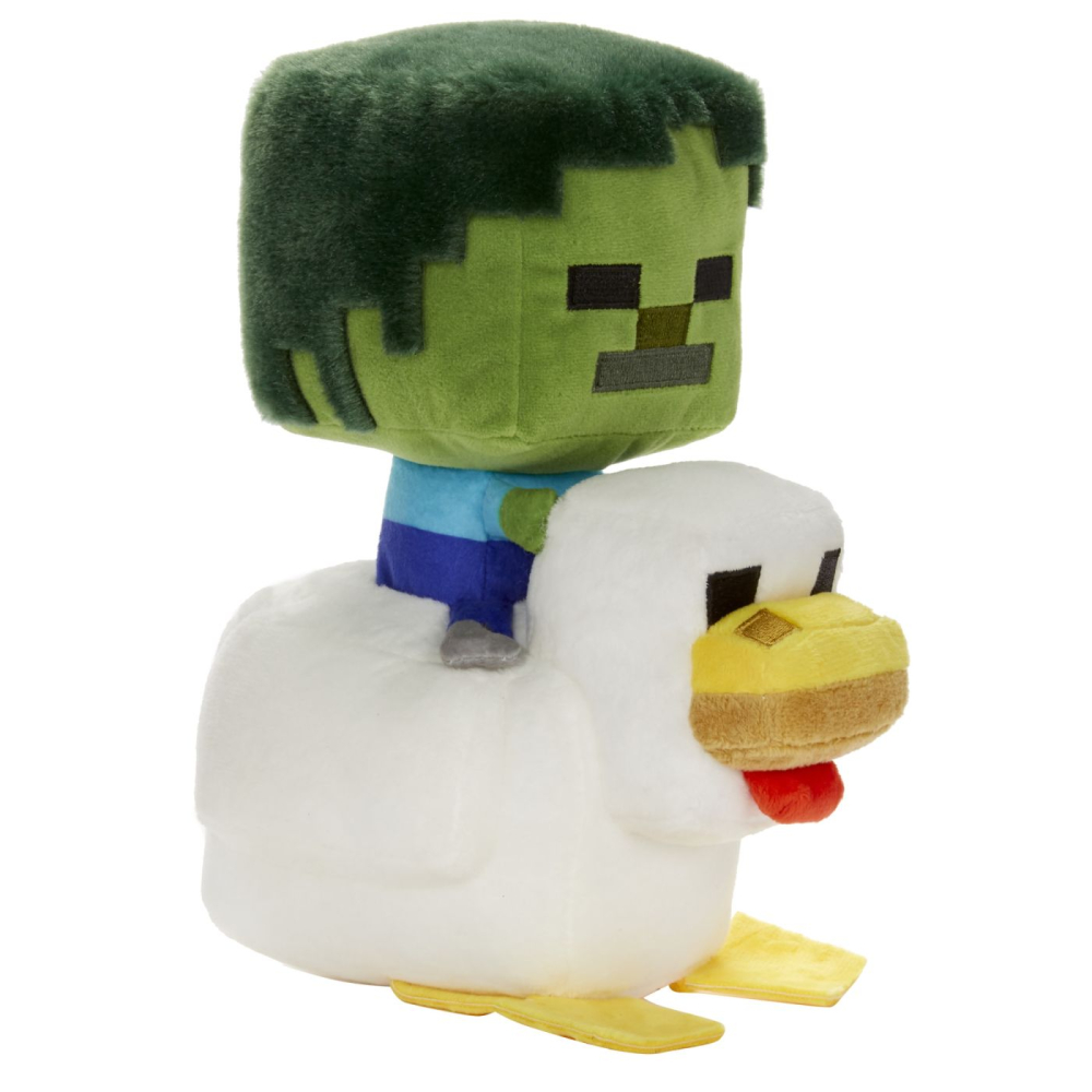 MINECRAFT FIGURINA DE PLUS CHICKEN JOCKEY 20CM [2]