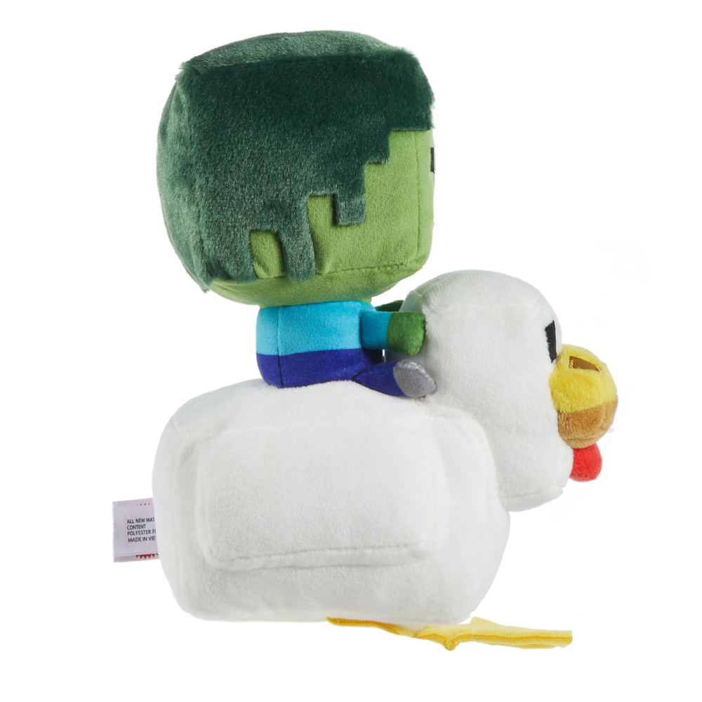 MINECRAFT FIGURINA DE PLUS CHICKEN JOCKEY 20CM [5]