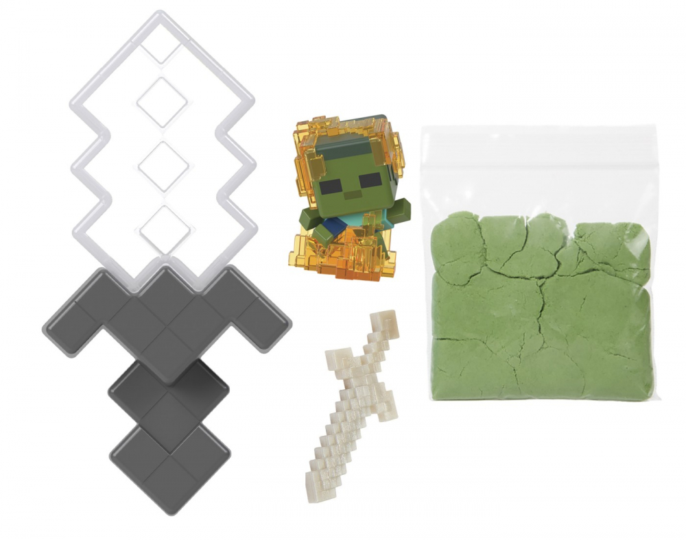 MINECRAFT MINI MODE SET EXPLORARE MINIERA GRI SI ALB [2]