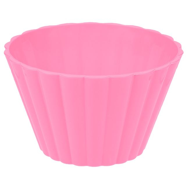 Oem Mini bol pentru servire,plastic,roz,125 ml