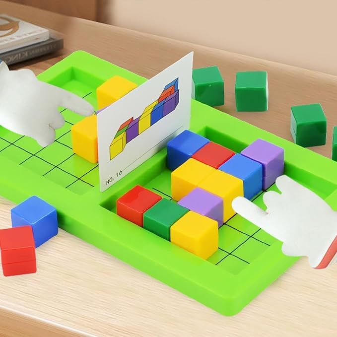 Mini joc de logica Cubissimo cu carduri,plastic,diverse culori,8.5x14.5 cm,+8 ani [4]
