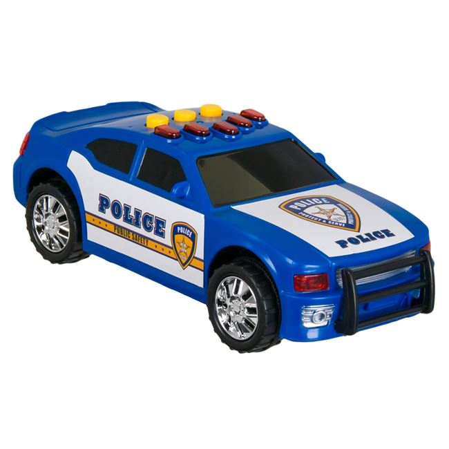 Mini masina de politie cu sunet si lumini, 16 cm
