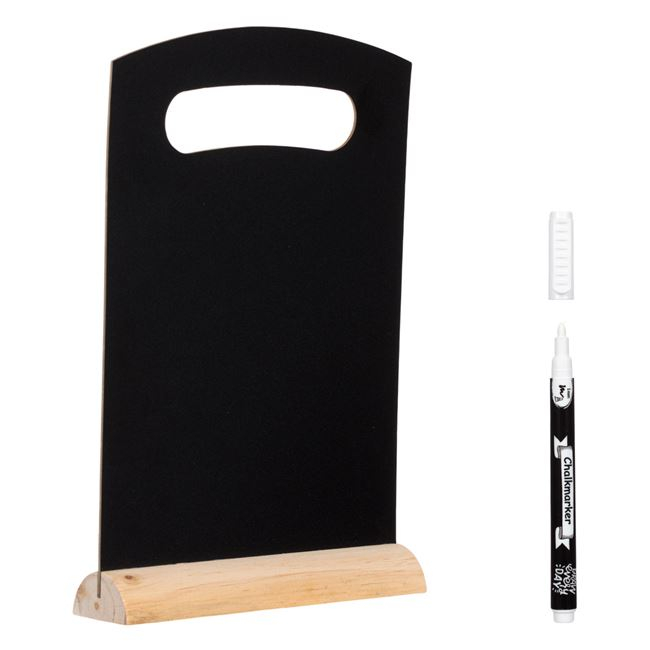 Mini tabla din lemn design tocator pentru activitati crafts,marker inclus,21x33 cm