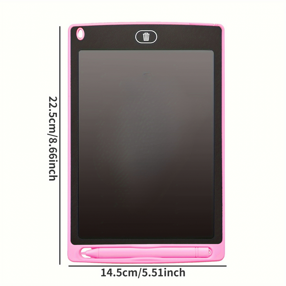 Mini Tableta LCD de scris si desenat pentru copii,buton stergere,diverse culori, 22x14 cm
