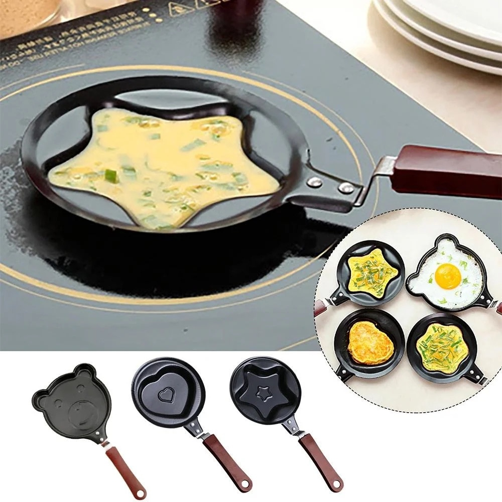 Mini tigaie in forma de stea din inox,non-aderenta,12x26 cm [2]