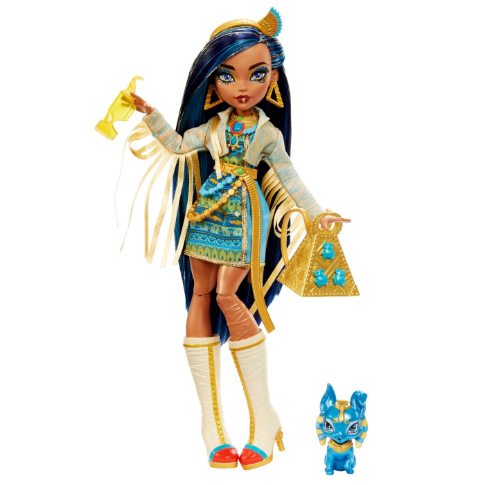 Monster High Papusa Cleo Denile Cu Animalut Si Accesorii [2]