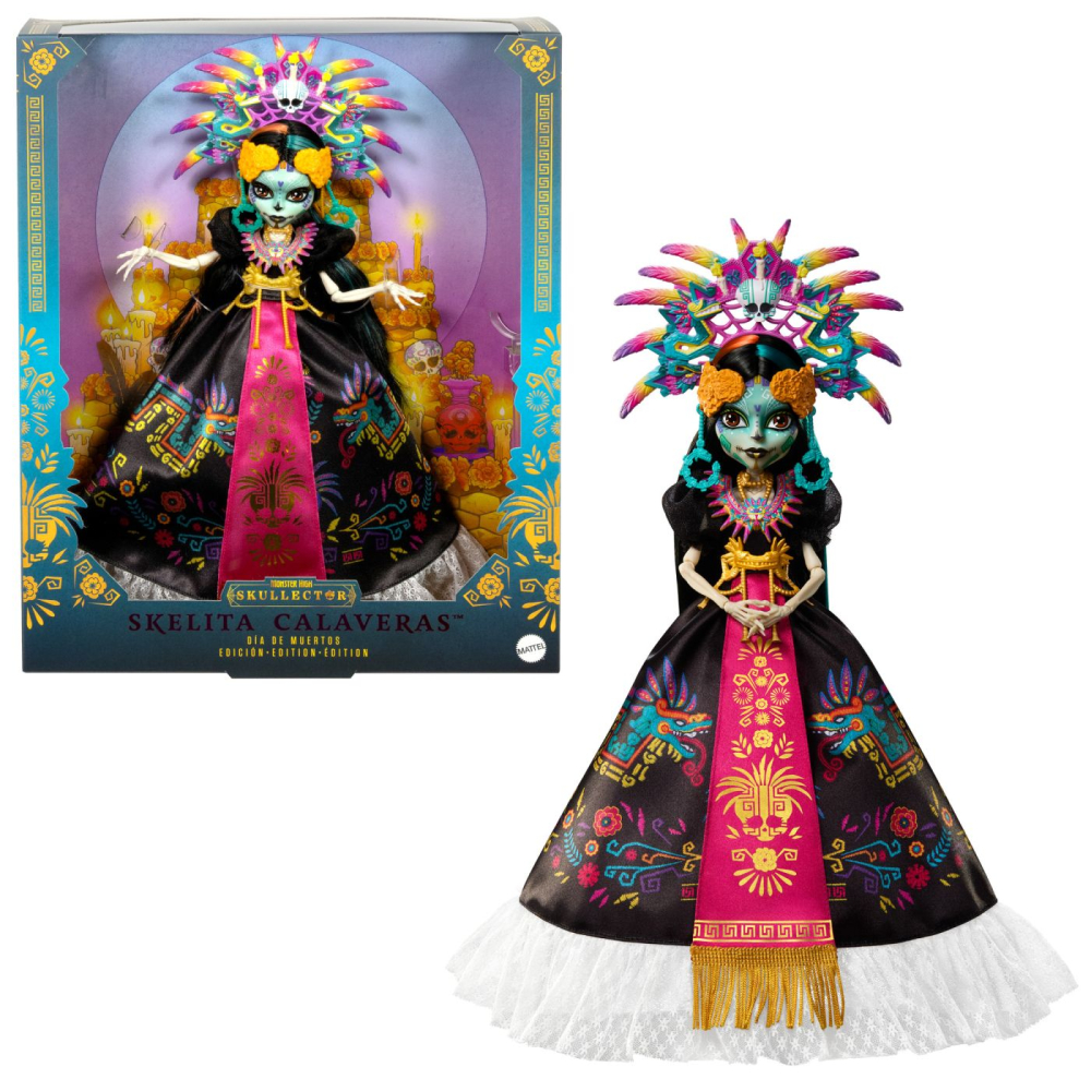 MONSTER HIGH SKULLECTOR PAPUSA SKELITA CALAVERAS EDITIA DIA DE MUERTOS [7]