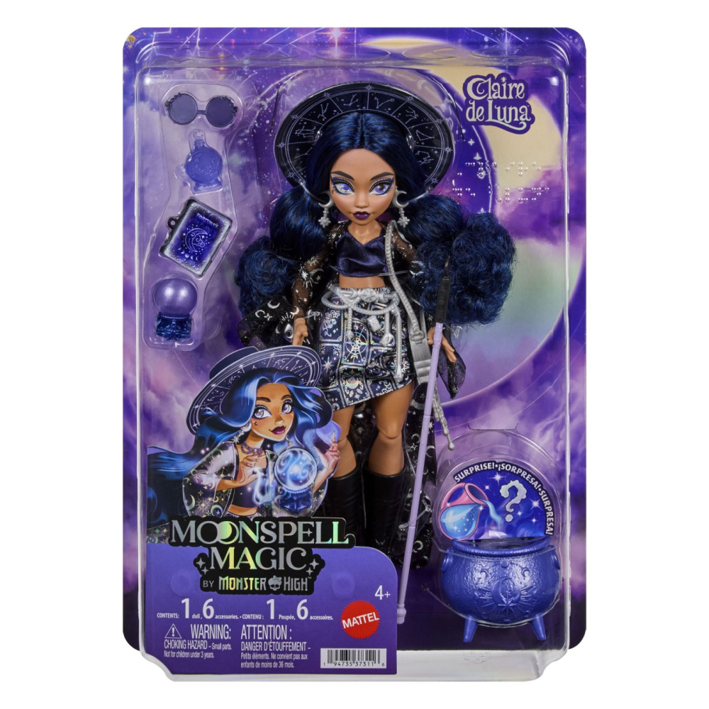 MONSTER HIGH VRAJA LUNII PAPUSA CLAIRE DE LUNA CU ACCESORII