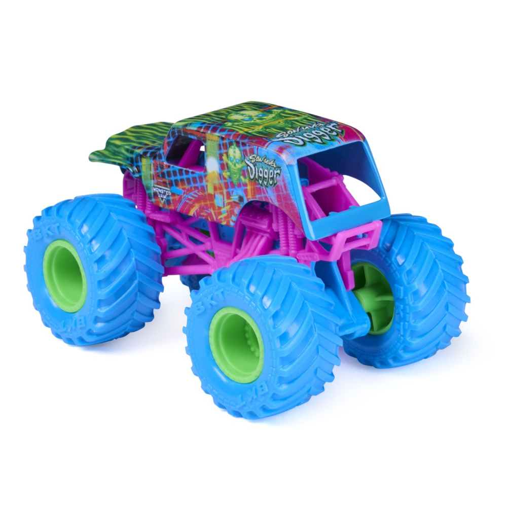 MONSTER JAM CYBERFLARE MASINUTA METALICA SON UVA DIGGER SCARA 1 LA 64 [3]