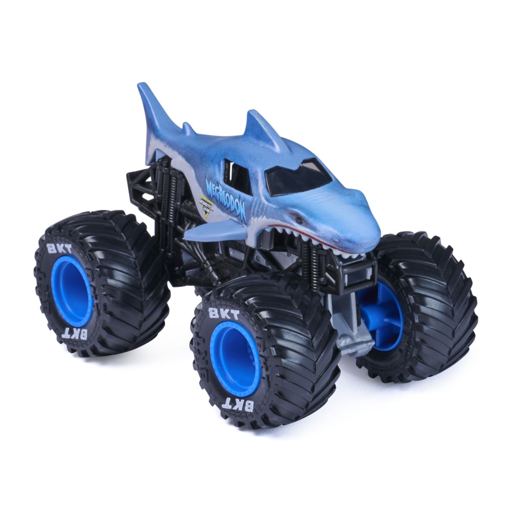 MONSTER JAM LEGACY TRUCKS MASINUTA METALICA MEGALODON SCARA 1 LA 64 [2]