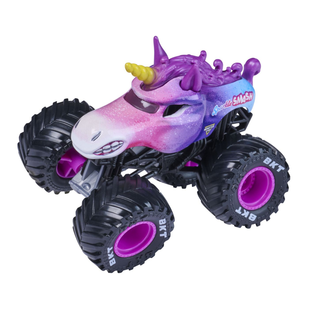 MONSTER JAM LEGACY TRUCKS MASINUTA METALICA SPARKLE SMASH SCARA 1 LA 64 [4]