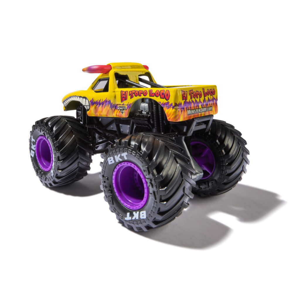 MONSTER JAM LEGACY TRUCKS MASINUTA METALICAEL TORO LOCO SCARA 1 LA 64 [3]