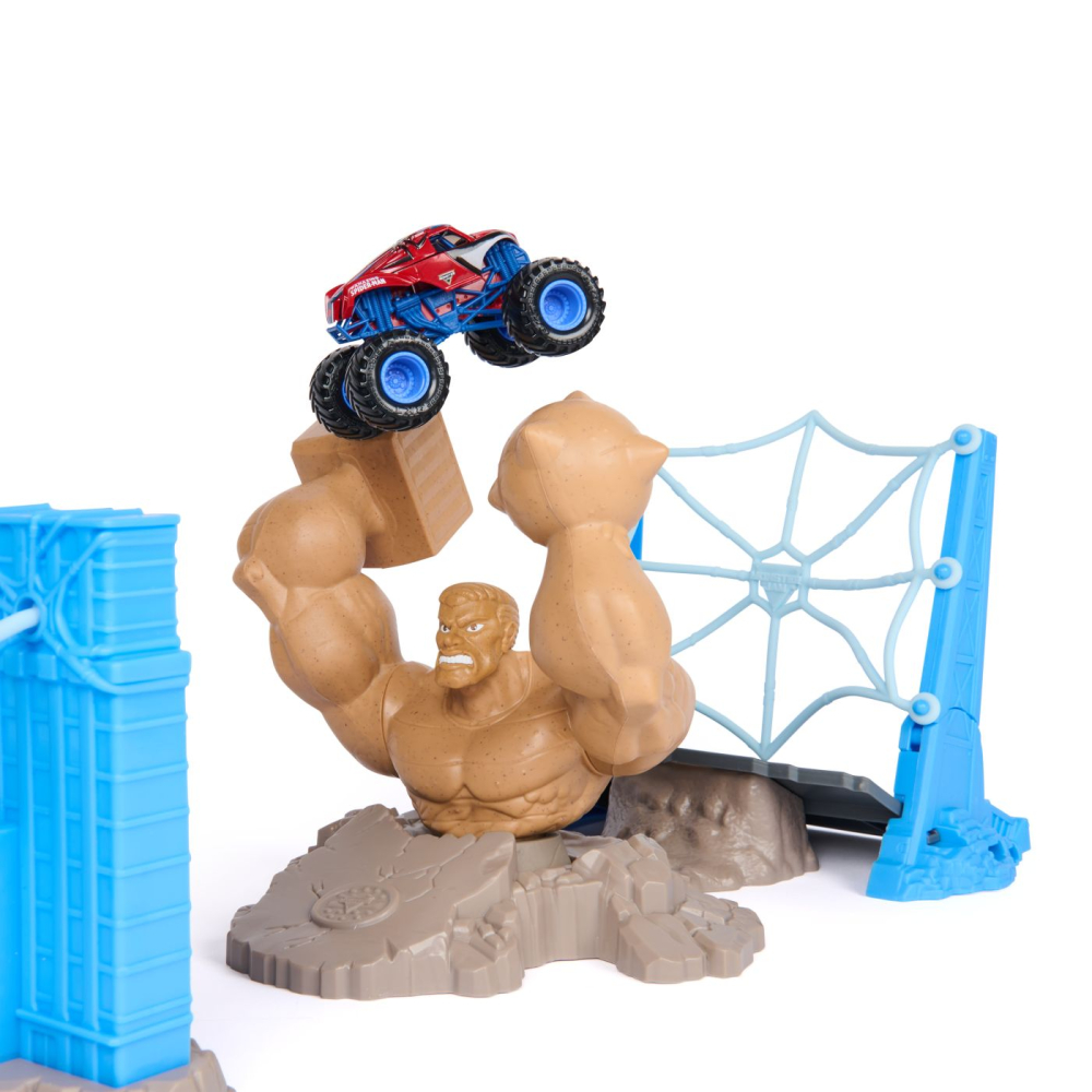 MONSTER JAM MARVEL SET UIMITORUL SPIDER MAN BATALIA DIN ORASUL OMULUI NISIP [2]