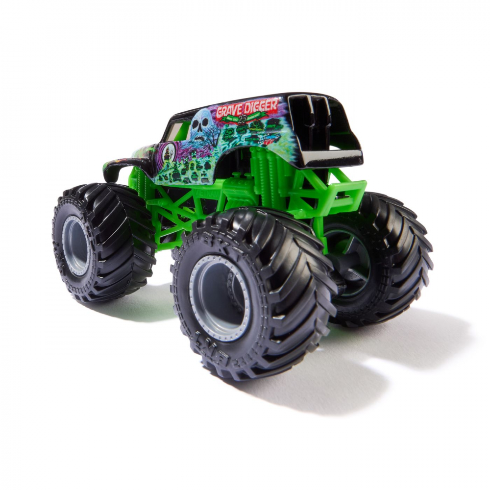 MONSTER JAM MASINUTA METALICA GRAVE DIGGER SCARA 1 LA 64 [3]