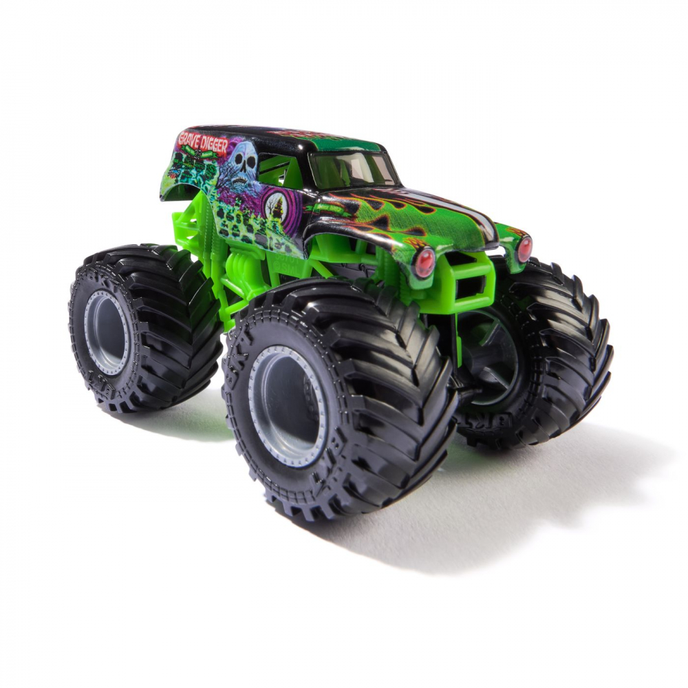 MONSTER JAM MASINUTA METALICA GRAVE DIGGER SCARA 1 LA 64 [2]
