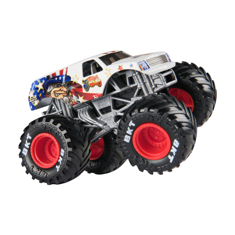 MONSTER JAM MASINUTA METALICA JESTER SCARA 1 LA 64 [5]