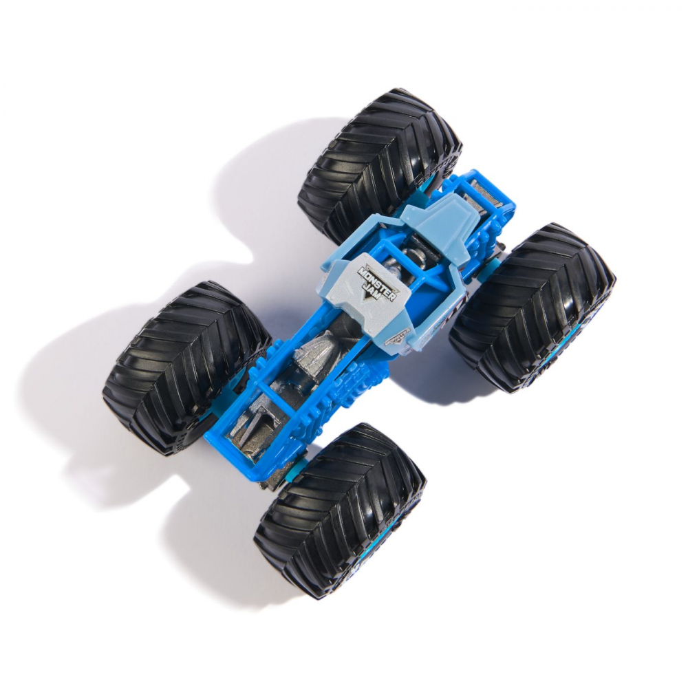 MONSTER JAM MASINUTA METALICA MEGALODON ALBASTRU SCARA 1 LA 64 [4]