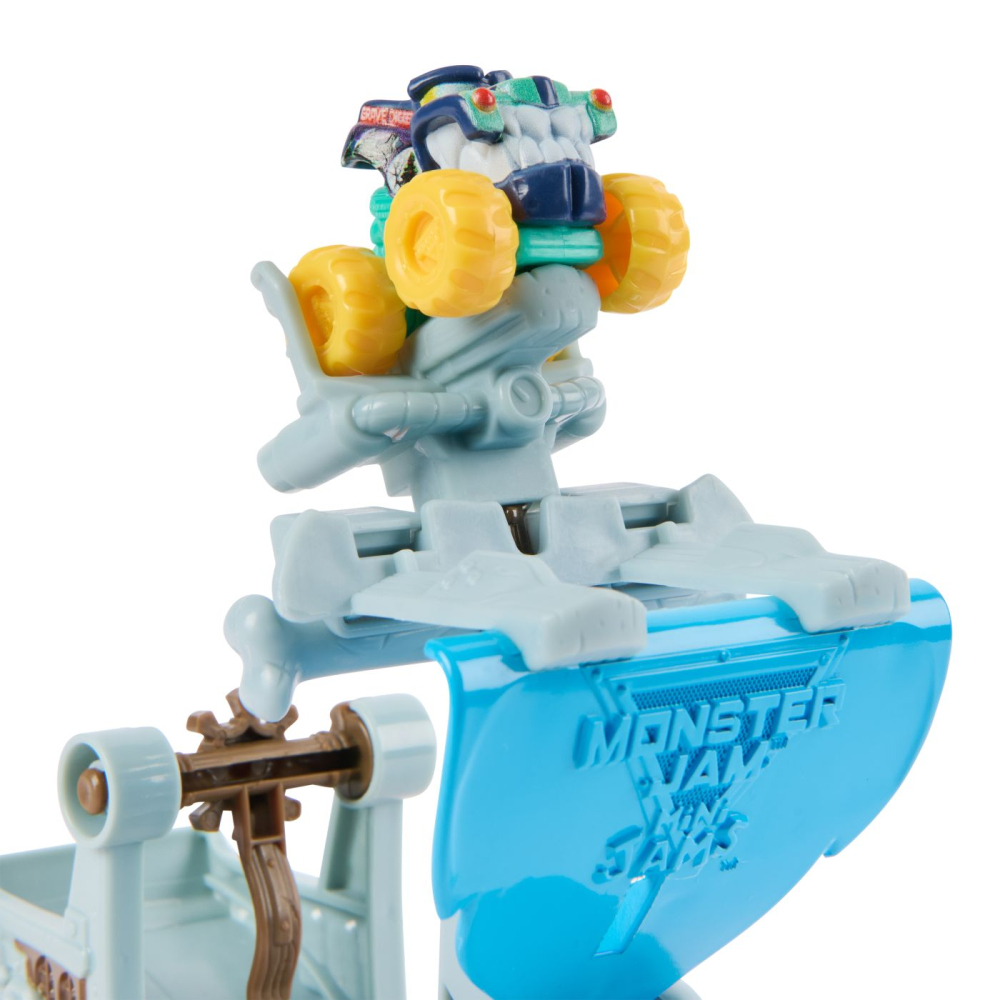 MONSTER JAM MINI JAMS SET DE JOACA LANSATOR MEGALODON DISTRUGATOR MARIN [10]