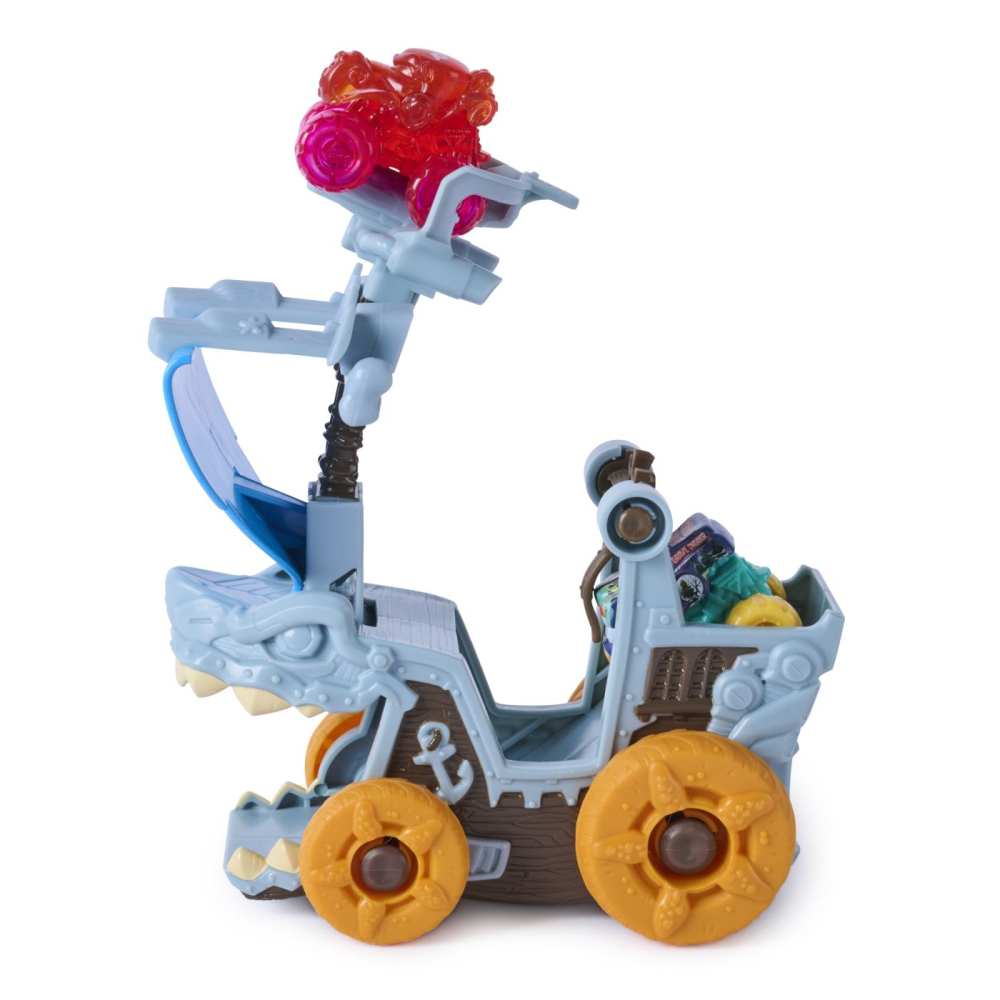 MONSTER JAM MINI JAMS SET DE JOACA LANSATOR MEGALODON DISTRUGATOR MARIN [11]