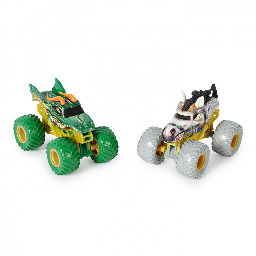 MONSTER JAM SET 2 MASINUTE METALICE DRAGON SI TEMPEST SPEED SCARA 1 LA 64 [3]