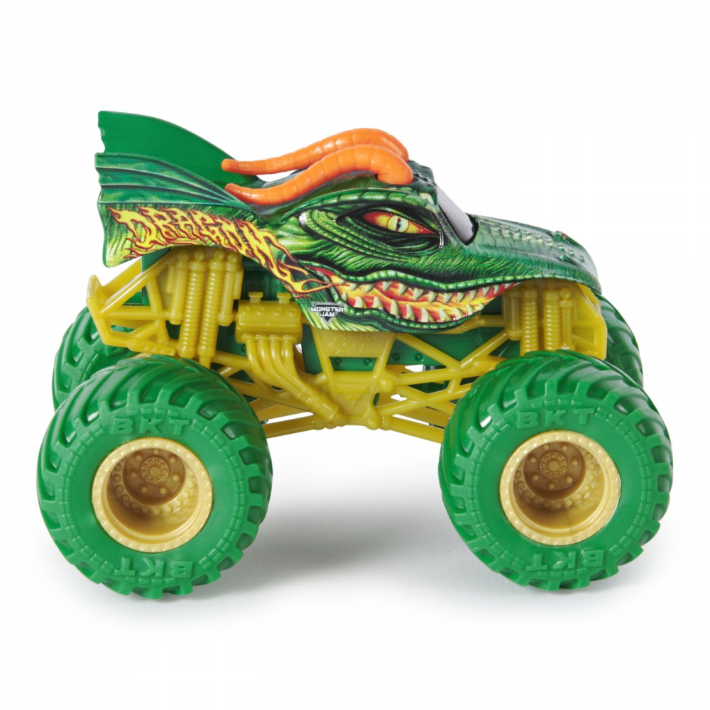 MONSTER JAM SET 2 MASINUTE METALICE DRAGON SI TEMPEST SPEED SCARA 1 LA 64 [5]