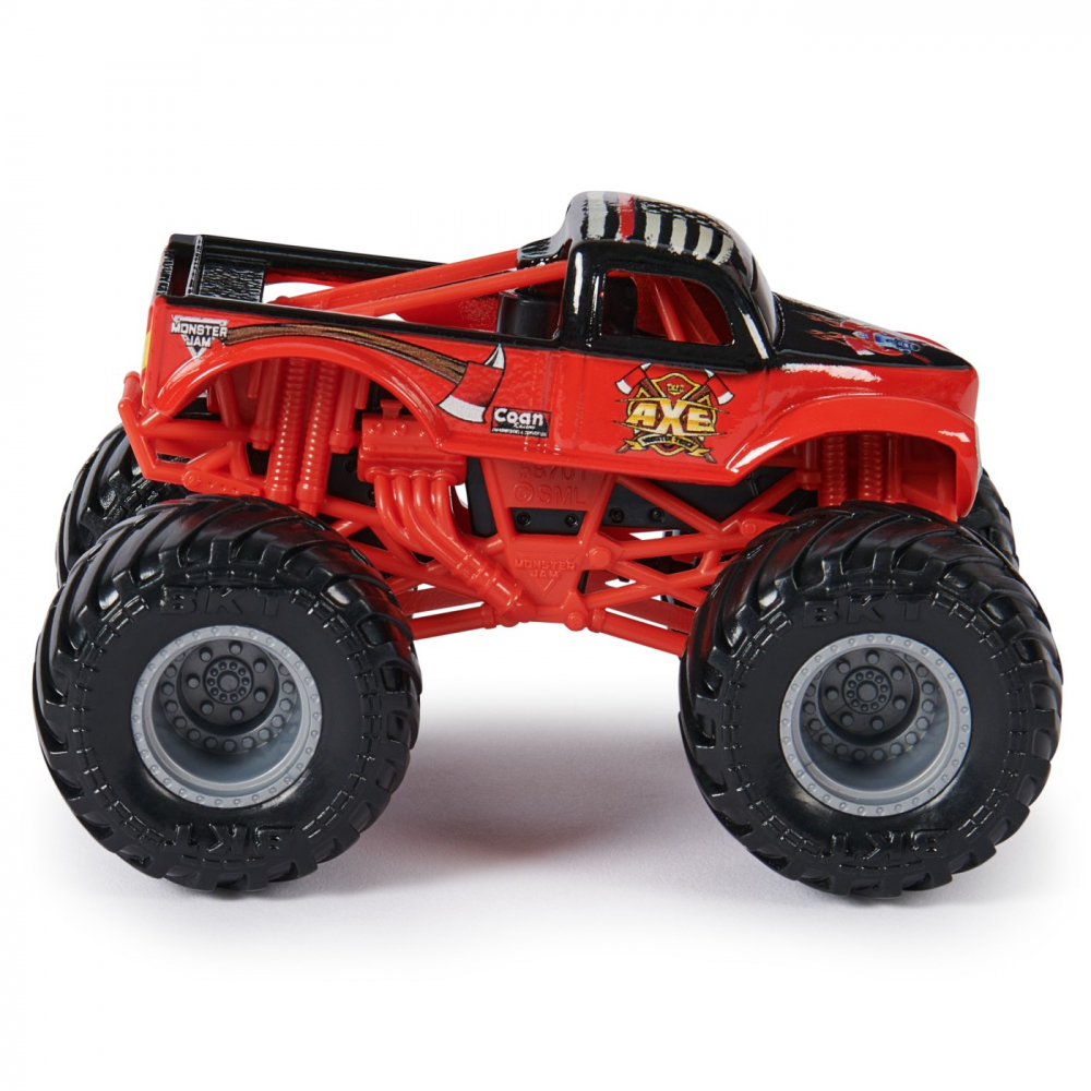 MONSTER JAM SET 2 MASINUTE METALICE LUMBERJACK SI AXE SCARA 1:64 [8]
