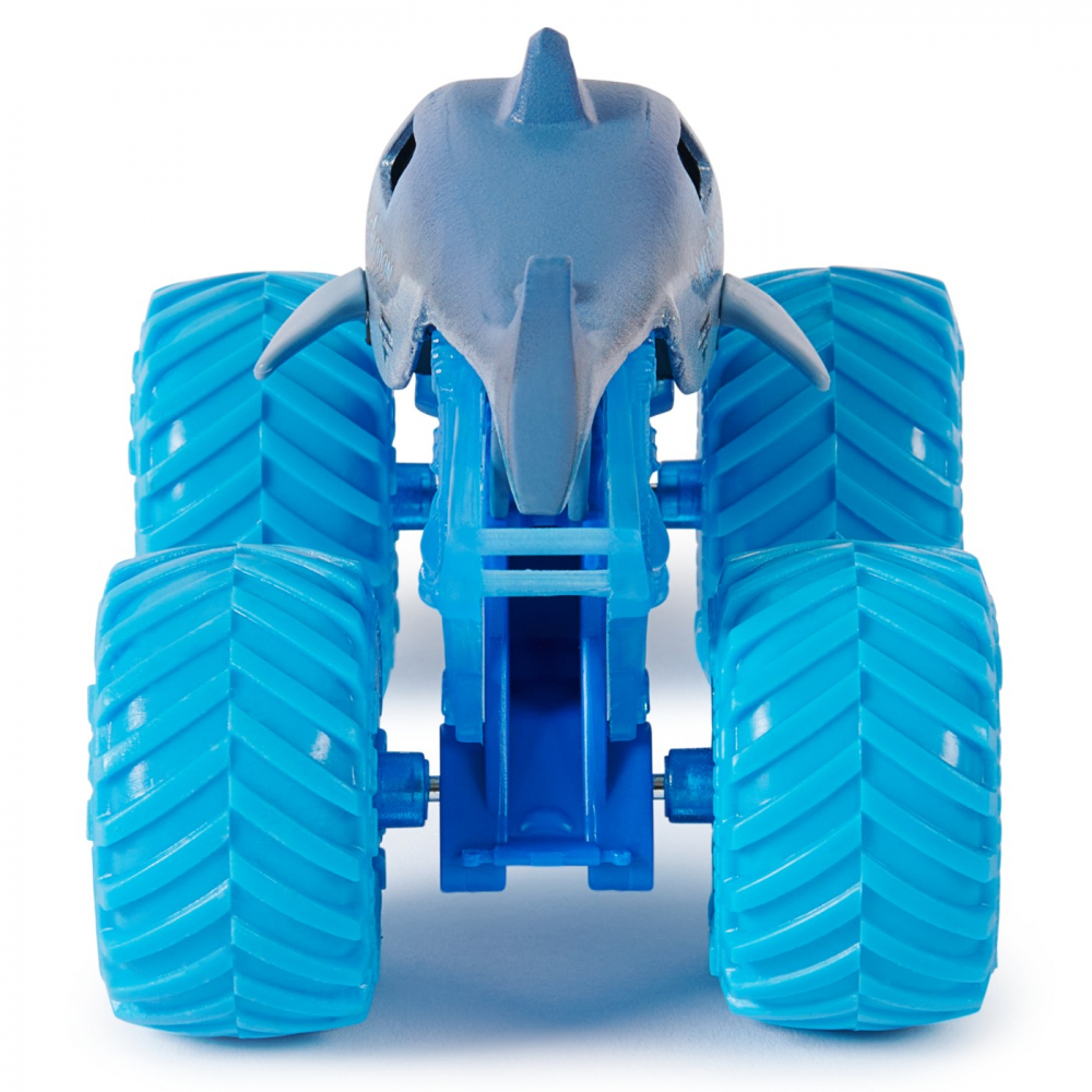 MONSTER JAM SET 2 MASINUTE METALICE MEGALODON SI HOOKED SCARA 1:64 [6]