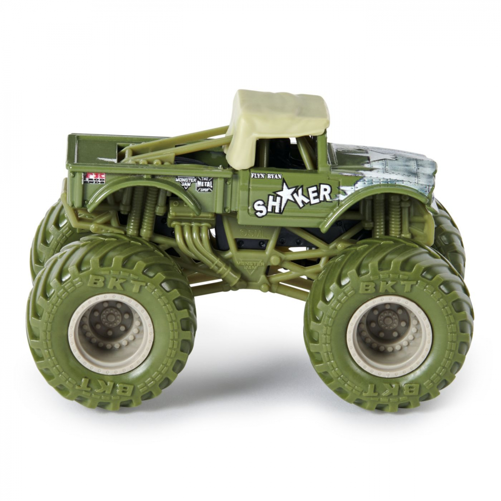 MONSTER JAM SET 2 MASINUTE METALICE SHAKER SI SOLDIER FORTUNE SCARA 1 LA 64 [5]