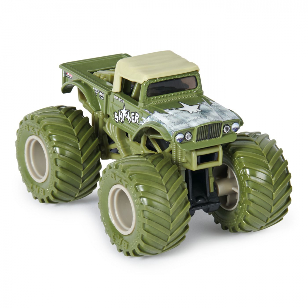 MONSTER JAM SET 2 MASINUTE METALICE SHAKER SI SOLDIER FORTUNE SCARA 1 LA 64 [7]