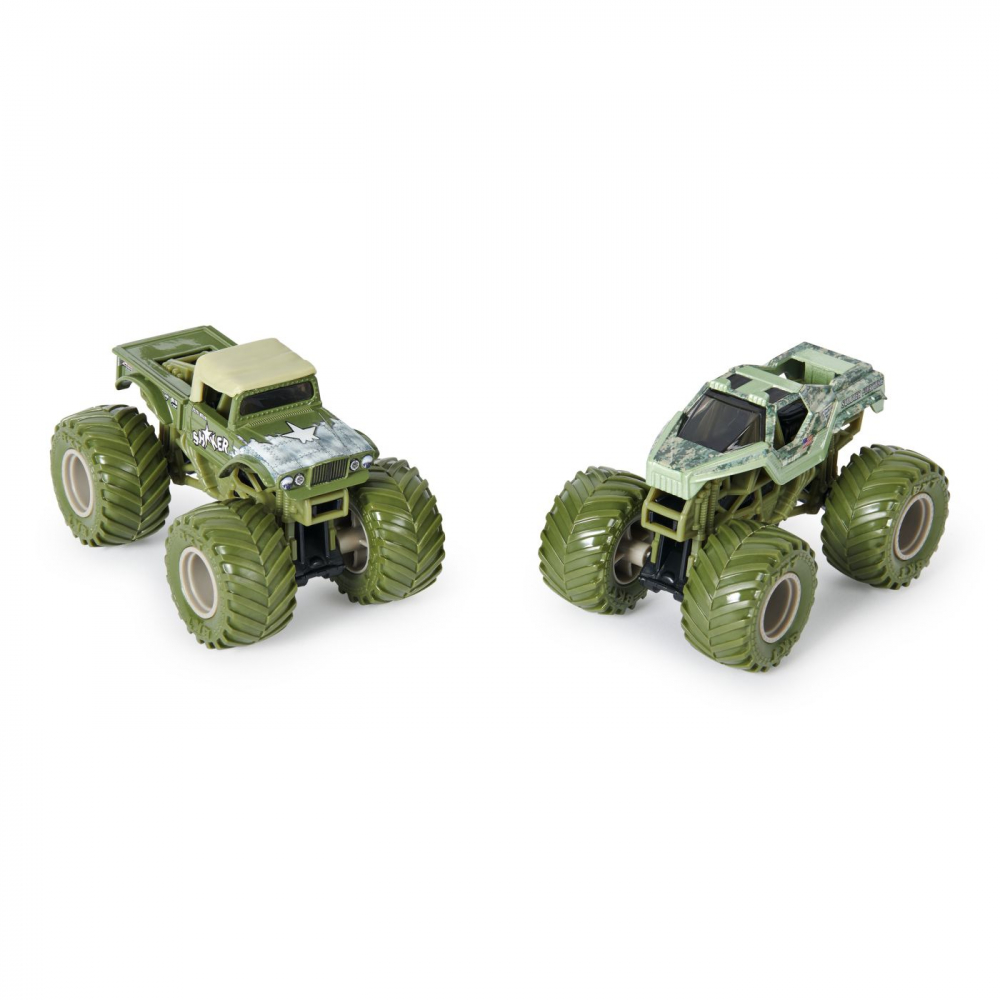MONSTER JAM SET 2 MASINUTE METALICE SHAKER SI SOLDIER FORTUNE SCARA 1 LA 64 [3]