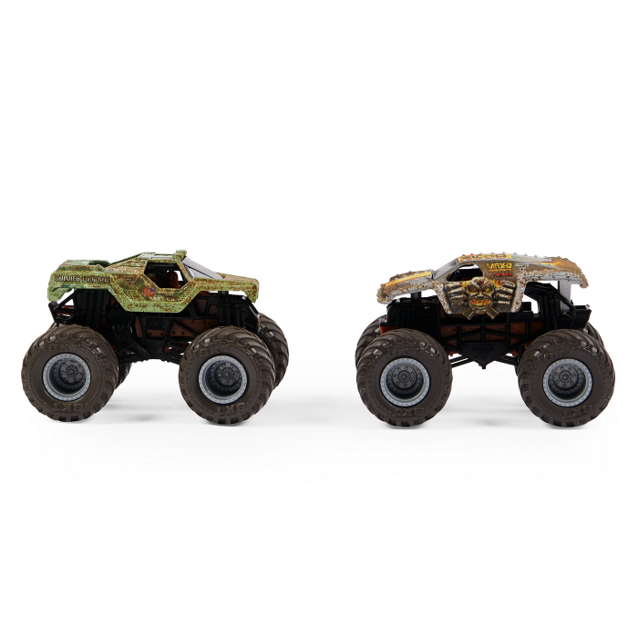 Monster jam set 2 masinute soldier fortune si max-d color change [2]