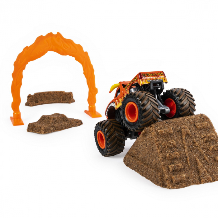 Monster jam set camioneta cu nisip si accesorii el toro loco [4]
