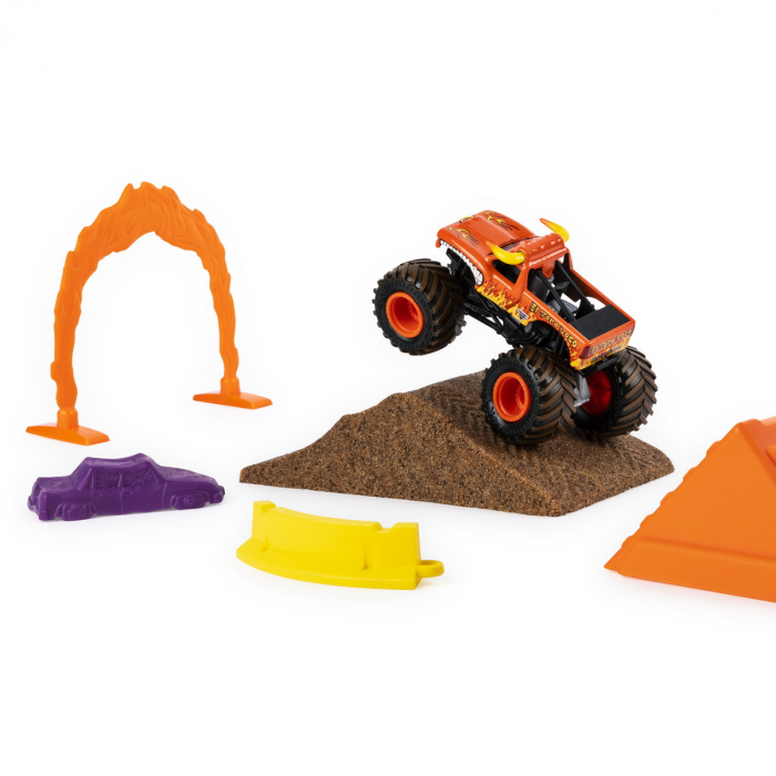 Monster jam set camioneta cu nisip si accesorii el toro loco [3]