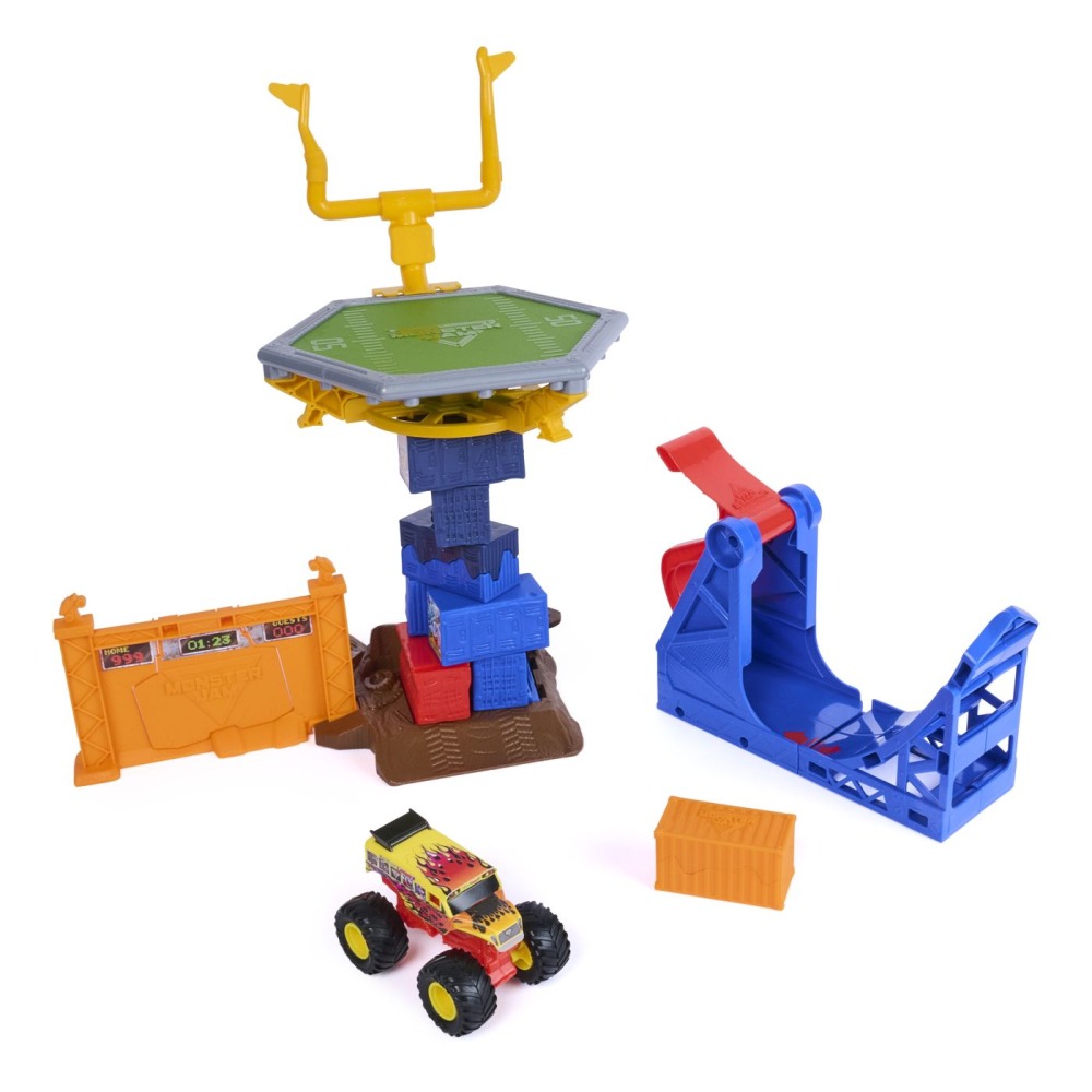MONSTER JAM SMASH AND BASH SET DE JOACA CRASH COURSE [3]