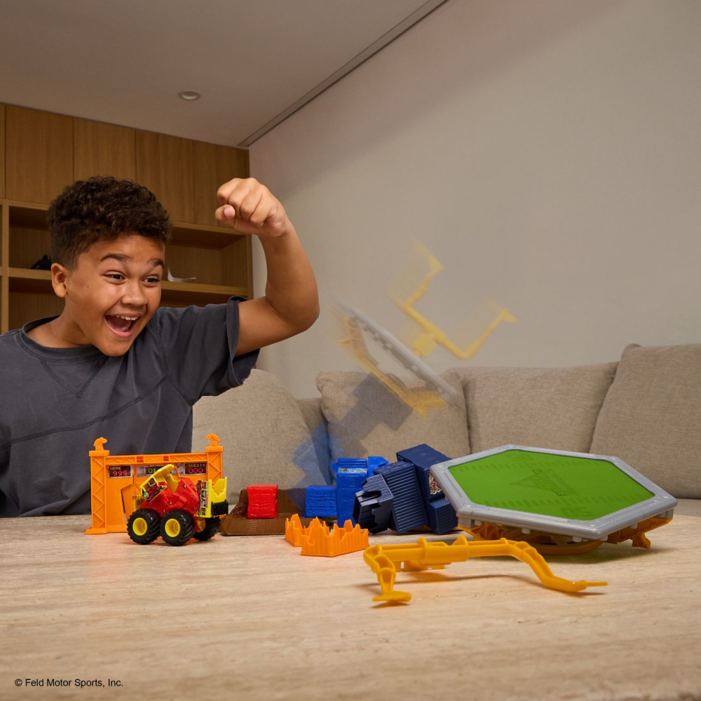 MONSTER JAM SMASH AND BASH SET DE JOACA CRASH COURSE [5]