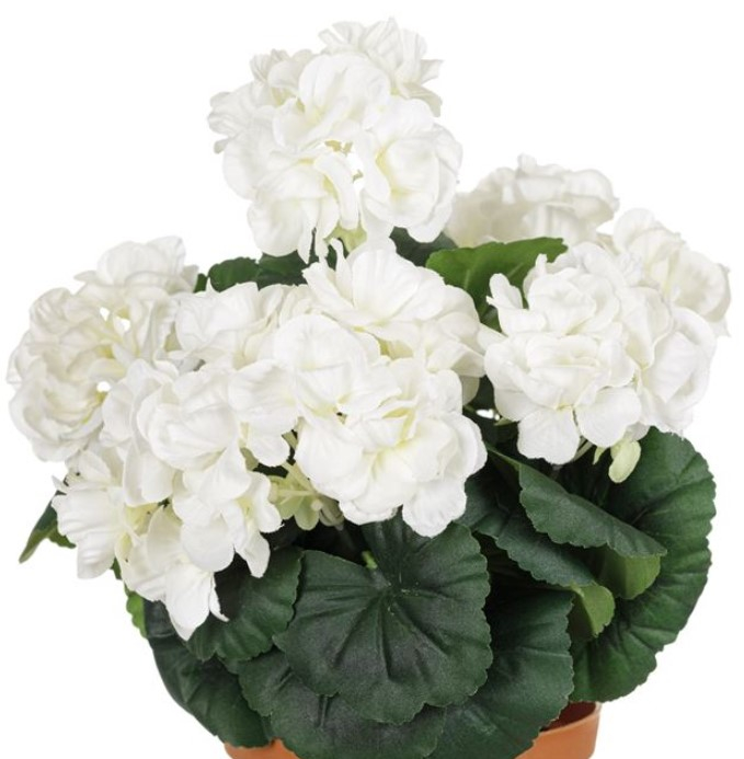 Muscata alba artificiala decorativa in ghiveci pentru interior [4]