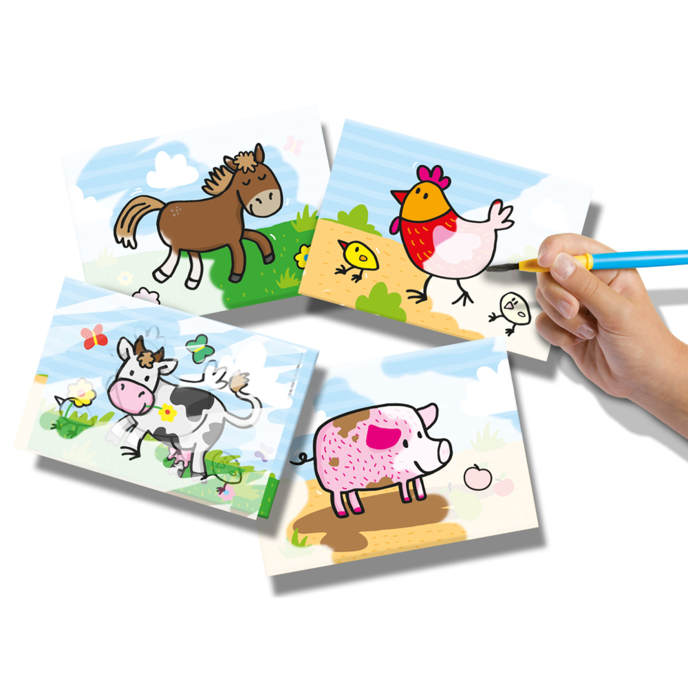 My First – Colorează cu apă Ferma, set creativ reutilizabil pentru copii [2]