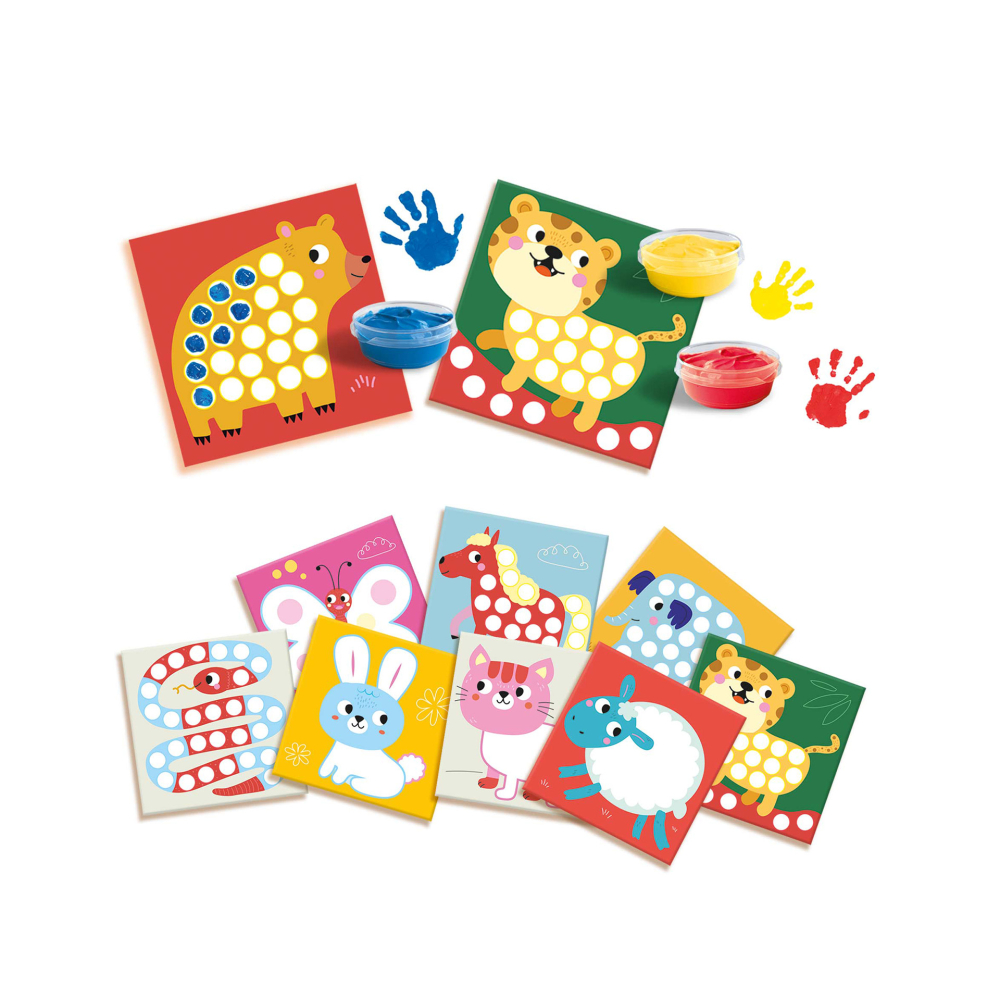 My First – Set acuarele pentru degete și tablouri cu animale [2]