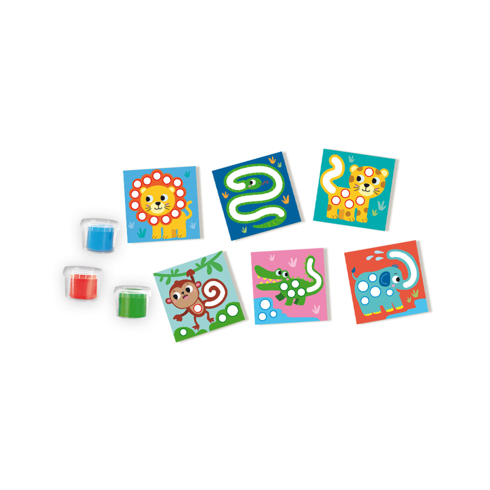 My First – Set creativ cu plastilină și cartonașe cu animale (SES) [2]