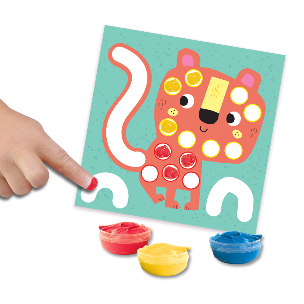 My First – Set pictură cu degete, colorare și lipire forme 3 în 1 [3]