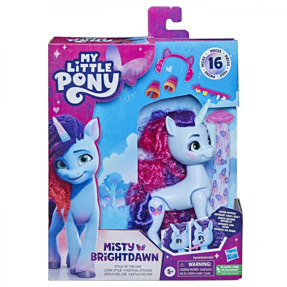 MY LITTLE PONY SET FIGURINA STYLE OF THE DAY MISTY BRIGHTDAWN 14CM