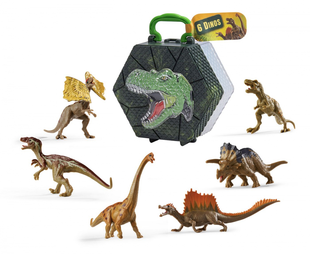 NATURE WORLD DINO SET 6 DINOZAURI IN CUTIE PIRAMIDA [3]