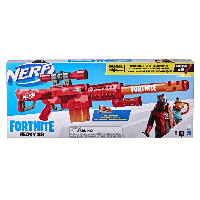 NERF BLASTER FORTNITE HEAVY SR 6 CARTUSE [1]