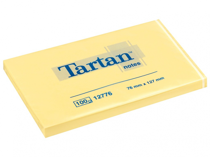 Notes adeziv Tartan,100 file,76x127 mm