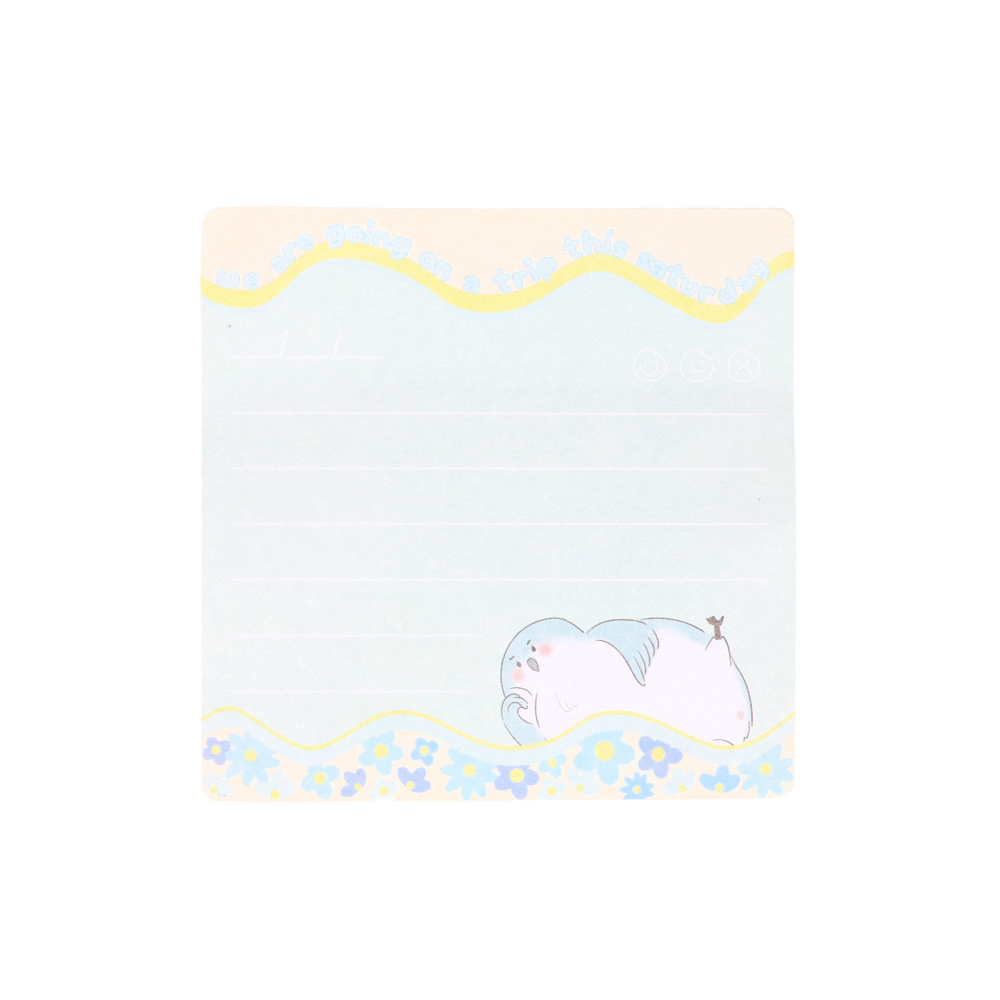 Notițe adezive 73×73 mm, 20 file, Strigo albastru pastel – sticky notes birou [2]