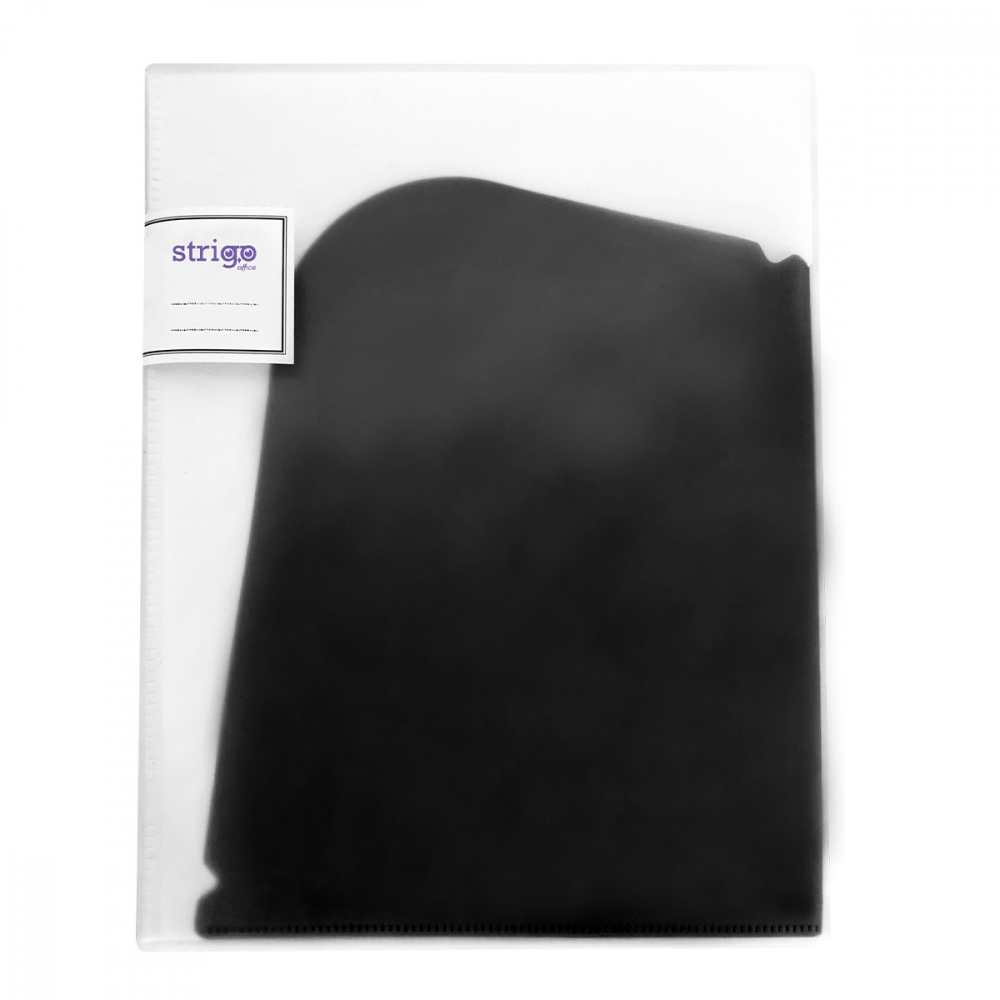 Mapa organizatoare STRIGO pentru documente A4 A3, 6 compartimente,negru