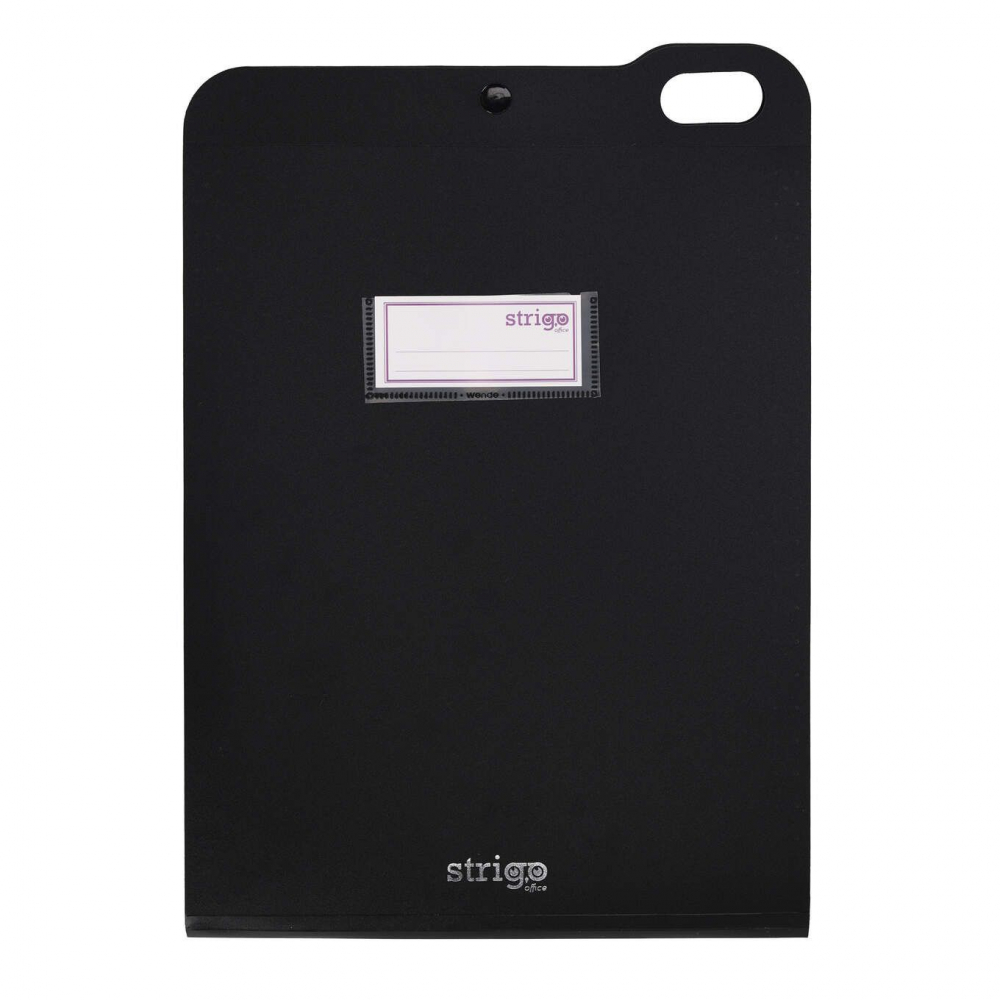Organizator Strigo vertical A4 cu 5 separatoare, capsă – negru [2]