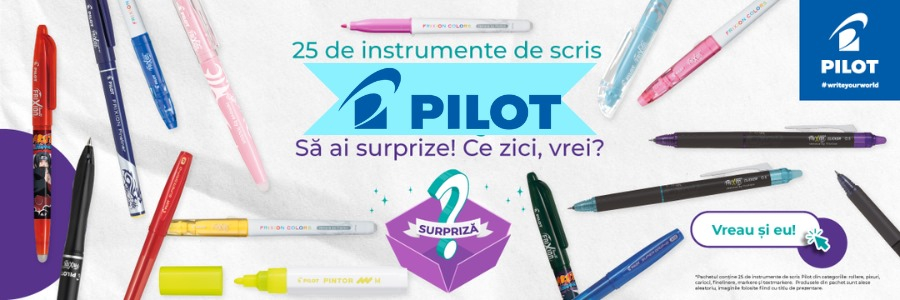 Pachet Surpriza Promo-25 instrumente de scris Pilot