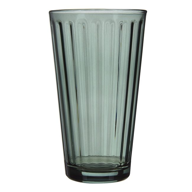 Pahar pentru bauturi,dungi verticale,sticla,verde,385 ml