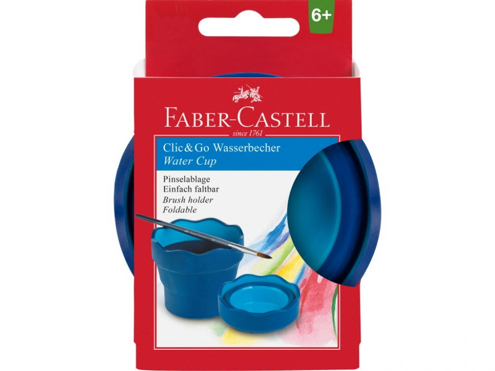 Pahar pentru pictura Click-Go, albastru ,   Faber-Castell